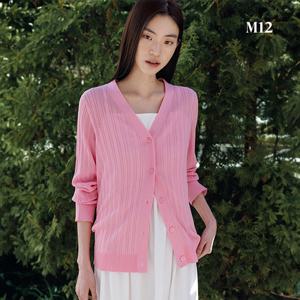 [온플/런칭가59,900원] M12 25SS 썸머 골지 니트 가디건 3종