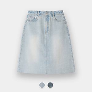 165540  여 데님 미디 스커트