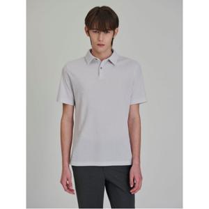 폴리 스트레치 반팔 칼라넥 티셔츠  라이트 그레이 (RY5342PL32)