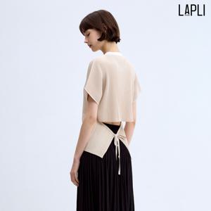 [최초가 149000원] 백 크롭 스트링 티셔츠_LPTSM025050