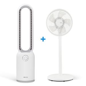 [MILLTH] AC다이얼 날개없는 선풍기 + 10인치 5엽날개 서큘레이터