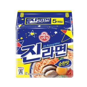 [오뚜기] 진라면 순한맛 120g X 5개