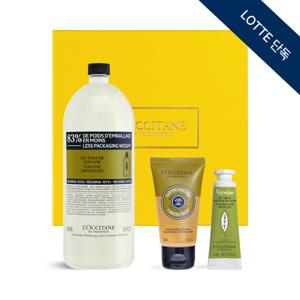 [롯데백화점](단독)(기프트) 버베나 샤워 젤 에 코 리필 500ml 세트(+디럭스 2종)