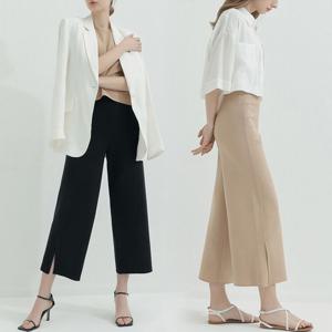 2SET [홈쇼핑방송/(LeOT)] 워셔블 썸머 니트팬츠 (2종세트)-사이즈 55~88까지