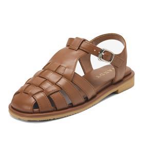 여성 글레이데이터 샌들 굽 2CM G25043_BROWN