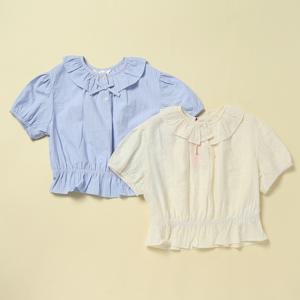 로엠걸즈프릴 여름 블라우스RGBW2551P