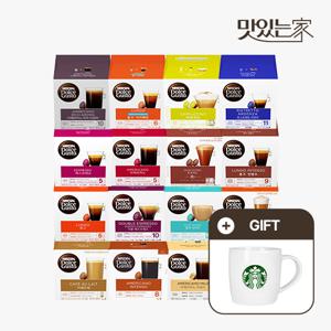 [이청아 PICK] 네스카페 캡슐커피 돌체구스토 16캡슐 1박스 골라담기 (5세트 구매시 카푸치노 머그 325ml 포함)