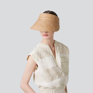 천연라피아 100% 선바이저