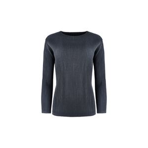 [최초가 118000원]  레귤러 라운드 플리츠 블라우스_YG10WRPBL03