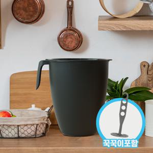 얼쓰 완벽밀폐 음식물 쓰레기통 5L + 꾹꾹이 냄새차단 음쓰통