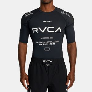 RVCA 남성 스포츠 반팔 래쉬가드 VF21RS102KVM