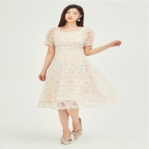 레이스 플로럴 플레어 원피스 GP5A0OP521