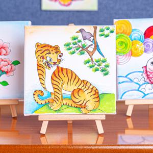 우리나라 전통 미술 민화 그림 액자 그리기
