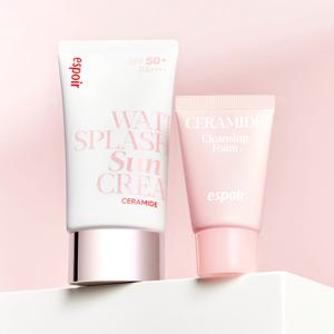 [기획세트] 워터 스플래쉬 선크림 세라마이드 SPF50+ PA++++ 60ml & 세라마이드 클렌징 폼 20g