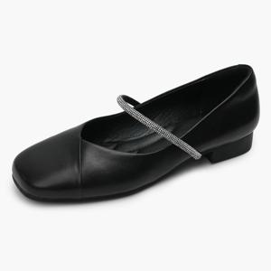 베어파우 TASHA 여성 카프가죽 메리제인 플랫슈즈 블랙카프 K2962178RA-W 2CM