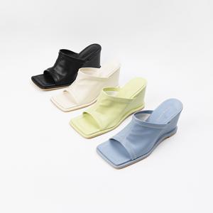 신난다슈 여성 뮬 슬리퍼힐 8cm 4종 여름 웨지 뮬 샌들힐 키높이 통굽 MR259398