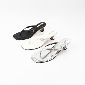 신난다슈 여성 쪼리 뮬 슬리퍼 샌들 힐 4cm 3종 여자 뮬 샌들 발편한 ST251827