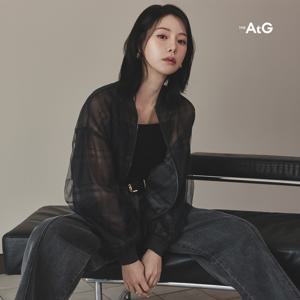 [by 임지연] 더엣지 25FW 매쉬 체크 점퍼