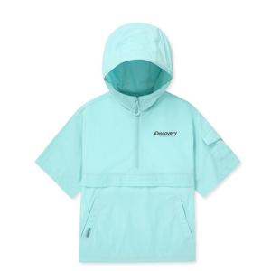 디스커버리 키즈 경량 우븐 트레이닝 후드 반팔 아노락 DKTR76043-DMS