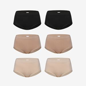 심리스 쿨비스코스  베이직 삼각팬티 6PACK+세탁망