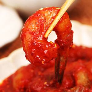 셰프애찬 HIT 살로만 깐 양념 새우장 400g