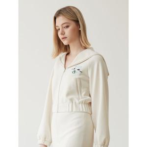 [하프클럽/러 카라 배색 져지 점퍼 EN2CZ368