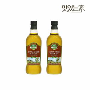 크리스탈 지중해 엑스트라버진 올리브오일 1L 2병