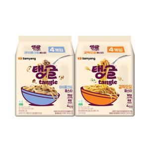 식품] 탱글 머쉬룸 크림 파스타105g 4개 + 갈릭오일 파스타 105g 4개
