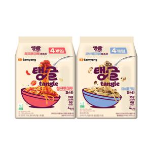 식품] 탱글 청크 토마토파스타 105g 4개 + 머쉬룸 크림 파스타 105g 4개