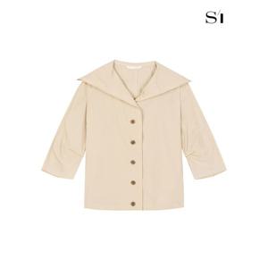 [하프클럽/씨]스트링 카라 블라우스 라이트베이지 SGBAD2431