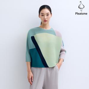 [최초가 139000원] 프린트 가오리 7부 티셔츠_PPTSS025009