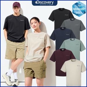 디스커버리 25SS 여름신상 남여공용 프레시벤트 우븐 반팔티셔츠 DXRS87053