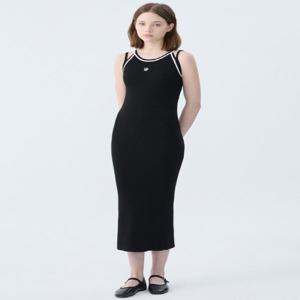 [게스] 여성 배색 포인트 더블나시 스웨터 원피스YP2S7672
