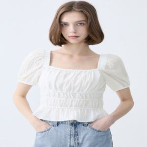 [게스] 여성 스퀘어넥 백 리본 블라우스YP2W3256