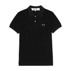 플레이  블랙 하트 폴로 셔츠 블랙 AX T066 051 1
