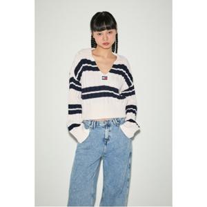 박시 크롭 스트라이프 스웨터 (T32E0KTO13TWT1YBH)
