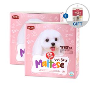 [펫밀크 150ml] 데이스포 우리아이 말티즈 1.8kg 반습식 2개 연어+오리