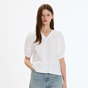[25 S/S] 퍼프 브이넥 블라우스