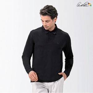 긴팔티 남성 긴팔  카라티셔츠 블랙 AMT25SS10-BLK