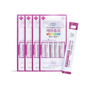 데이스포 강아지 케어스틱 츄르 오리 닭고기 15g 4개입 4팩 (16스틱)