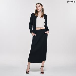 yoyoyoy [여성][최초가 109,000원] 슬릿 언발 H라인 플리츠 스커트_AI02WNPSK08