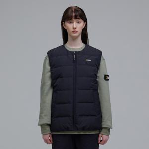 N234WDV910 여성 헤론 U넥 경량 다운 베스트 CARBON BLACK