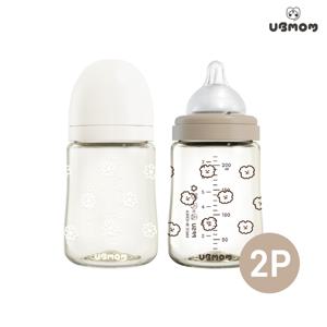 PPSU 디자인 아기 젖병 200ml 1+1(꼭지포함/3COLOR)
