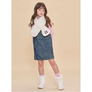 퍼 포인트 패딩부츠 - 아이보리