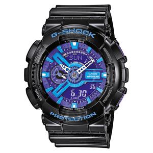 남성 남자 블랙 블루 우레탄 스포츠시계 GA-110HC-1A