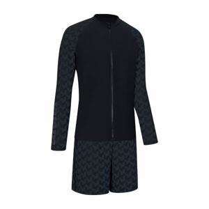 [아레나] 남성 노블리 레저 집업 래쉬가드 세트A4BM1PC11BLK