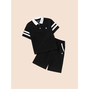 피케 카라 반소매 & 버뮤다 반바지 2PCS 상하세트  블랙 (BI5742U045)