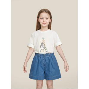 컬러풀 자전거 반소매 티셔츠  화이트 (BI5742U091)
