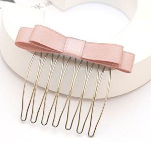 빗살형 헤어 악세서리 꽂는 헤어핀 리본장식 포인트 집게핀 리본핀 비녀 헤어집게핀