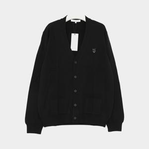 25SS 볼드 헤드폭스 패치로고 울 V넥 남성 가디건 MM00509KT1036 P199